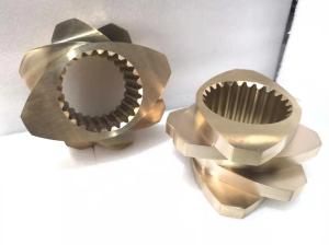 Quality Diameter 150mm Extruder Machine Parts Screw Element Aluminium Bronze Material wholesale