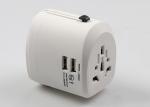 Universal Travel Power Adapter Dual USB Port 2500mA DC 5V Charger For Ipad