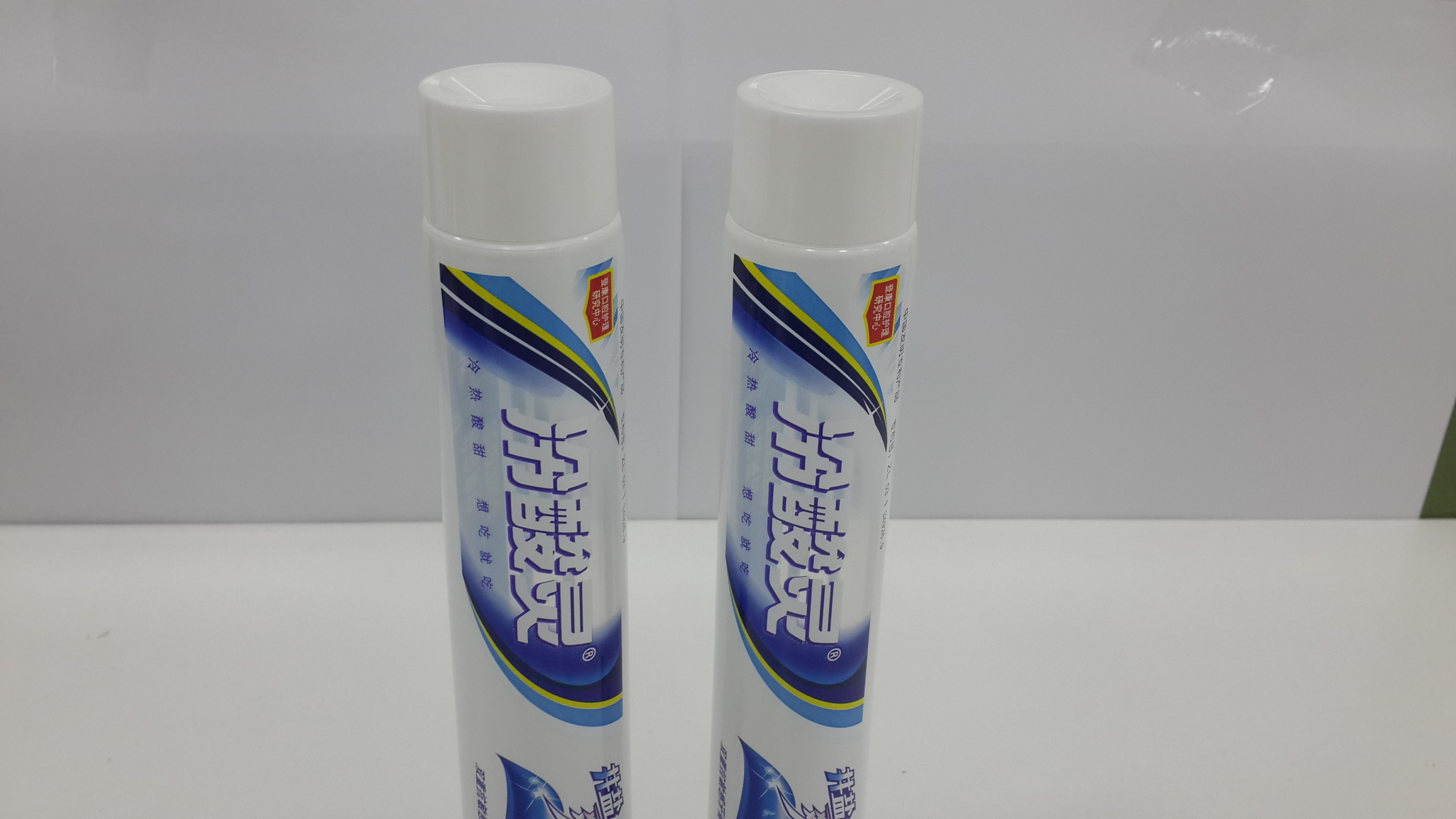 210g large Diameter Toothpaste Tube Plastic laminated Packaging with Transparent window