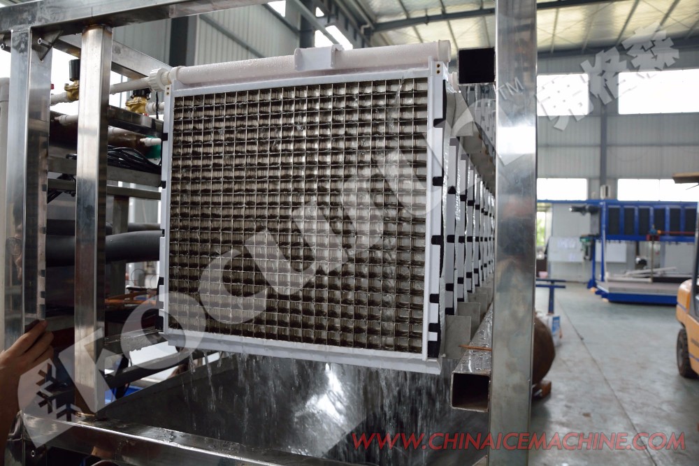 1 Ton Cube Ice Machine For Cold Drinks Edible Ice Customized