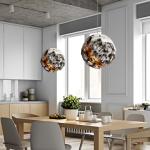 Irregular Planet Wabi Sabi LED Chandelier Restaurant Bedroom Model Room hanging