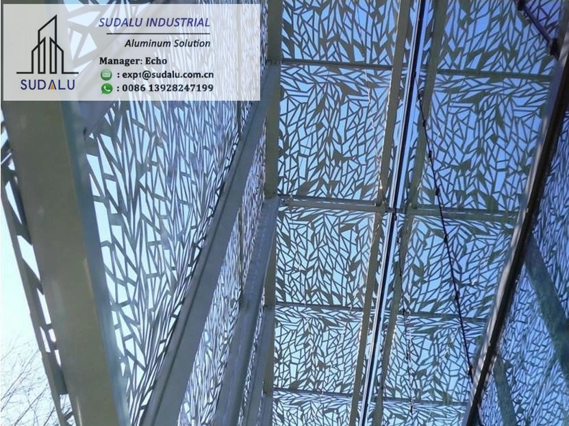 SUDALU Foshan Building Suppliers Outdoor Aluminum Laser Cut Panels Perforated Decoration Panel