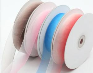 Quality Easy Pressing Silk Organza Ribbon With Color Wash Light For Crafts wholesale
