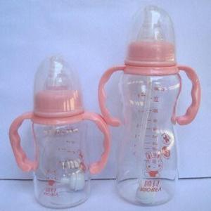 Quality Baby Glass Feeding Bottles, Cute or Gourd Shape, Standard Mouth wholesale