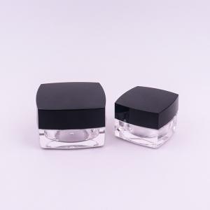 Quality Square Acrylic Cosmetic Jars For Anti Aging Eye Cream 15g 30g 50g Empty Cream Container wholesale