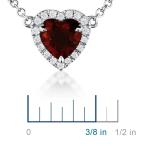 S925 Sterling Silver Elegant Sapphire CZ Jewelry Women Crystal Chain Necklace