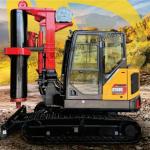 Mini Rotary Drilling Rig Depth 10m Diameter 1000mm Hydraulic Crawler Chassis