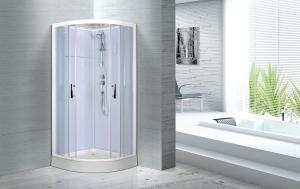 Quality Cheap , Popular luxury shower cabin , Chrome Aluminium Quadrant Shower cabin wholesale