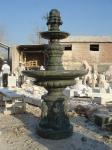 Large Marble Column Stone Water Fountain Outdoor Decoration
