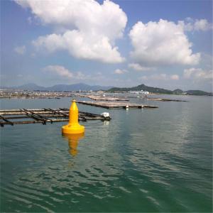 Quality 800kg Buoyancy Yellow/Red/Green PE Navigation Buoy With 1550mm Focal Plane Height wholesale