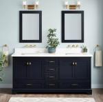 European Antique Free Standing Wall Tile Sink Bathroom Vanity with Sintered