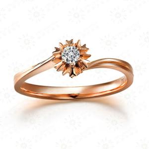 Quality High Quality 18K Rose Gold Diamonds Engagement Ring for Women (GDR002) wholesale