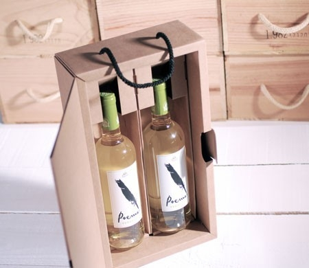 Luxury Cardboard Wine Box , Cardboard Boxes For Wine Bottles Gift Packing