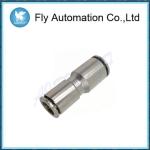 6580 Nickel Plated Brass Pneumatic Tube Fittings Nbr O Ring Connector