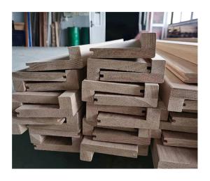 Quality Unfinished And Brushed Solid Oak Stair Nosing, A/B Grade, Customized Size wholesale