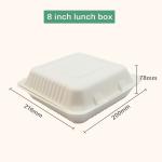 Bagasse Clamshell Biodegradable To Go Box Compostable Lunch Box