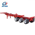Light Tare Weight 2/3 Axles 20-40-45ft Air Suspension Container Chassis Semi