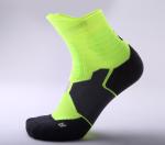 Orange Custom Sports Socks For Running Eco - Friendly Sweat - Absorbent
