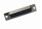 Female25 D Sub Solder Connector Black 26 Pin Waterproof Electric Connector