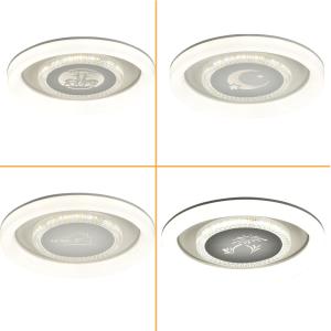 Quality Installed In The Study Bedroom Living Room Acrylic 3-color Round Acrylic LED Dimming LED Ceiling Lights wholesale