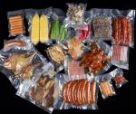 Transparent Vacuum Food Packaging Embossed Nylon Fresh-Keeping Packaging Bag