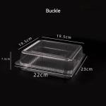 Transparent Vegetable Box Disposable Fruit PET Box Clamshell Hinge Salad Pastry