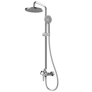 Quality Rainfall Polished Chrome Shower Set Household Wall For Hotel wholesale