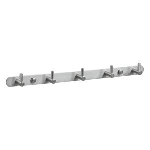Quality 460mm Bathroom Robe Hooks SUS304 Matte Finish Waterproof Hook Strip wholesale