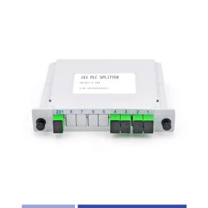 Quality Compact 1x4 PLC Splitter Singlemode SC APC High Precision Lightweight wholesale