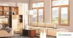 Wooden Grain Casement Aluminum Profile Windows With Great Feeling