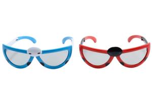Quality Circular Polarized Lens Kids 3d Cinema Glasses Foldable Arms wholesale