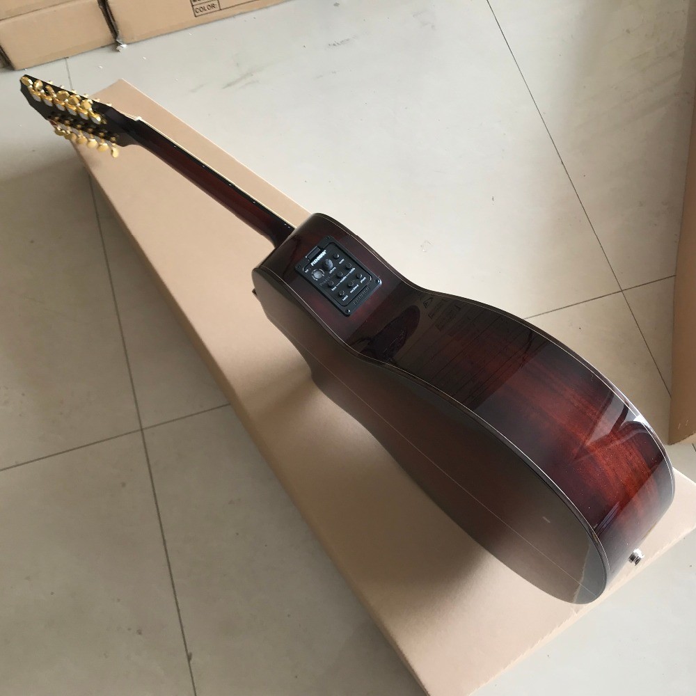 Custom KOA wood Guitar OEM 12 strings k24ce koa classic acoustic guitar