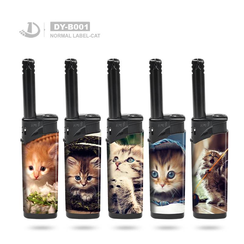 Dongyi Factory Wholesale Rubber Color Cigarette Electronic Lighter with Five Color