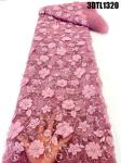 Supoo 3D Applique flowers lace embroidery african lace fabric with sequins