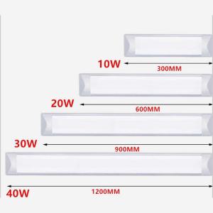 Quality 20W 2ft LED Batten Fittings Integrated Tube Lamp 3000K Warm White 600x75x23mm wholesale