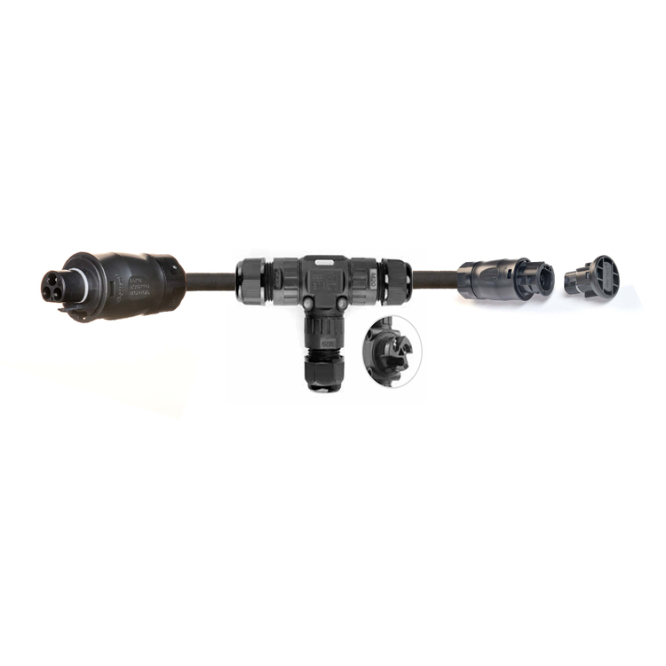 BC01 Female 1m 2m 4m PV Cable with Rubber Insulated Copper Conductor and T Connector Extension Cord 1.5M