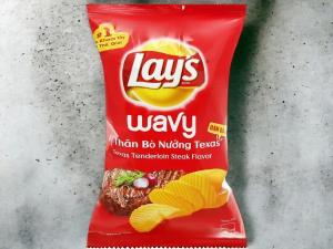 Quality Lay's Wavy Snack Manhattan Steak Flavor- Bulk Case of 160 Packs (30g Each) for Wholesale and Retail wholesale
