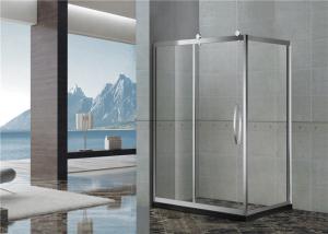 Quality Big Wheels Rectangle Shower Enclosure Stainless Steel Sliding with Stainless Steel Handle wholesale