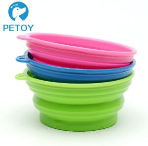 Quality Custom Portable Collapsible Silicone Dog Water Bowl Oem Service wholesale