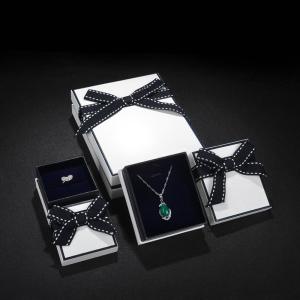 Quality 128gram Earring Cardboard Boxes , Ribbon Bowtie 5x5x1 Jewelry Box wholesale