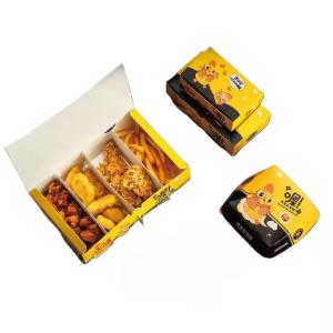 Quality Industrial Food Eco-friendly Custom Logo Fried Chicken Onion Disposable Food Packaging Takeaway Box for Food Container wholesale