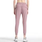 Yoga suit nude yoga pants women high waist hip-lift running tight elastic