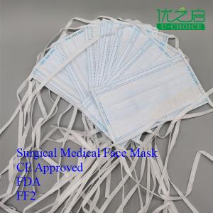 Quality Latex Free Disposable Earloop Face Mask , Collapsible Standard Earloop Face Mask wholesale