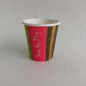 Quality Cold Drink Single Wall Paper Cup 3oz 75ML Cola Double PE Coating wholesale