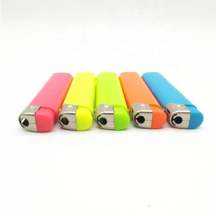 Rubber Color Cr Long Electric Lighter for Wholesale