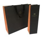Black Personalised Handmade Sheet Paper Bag Customized Logo Printing