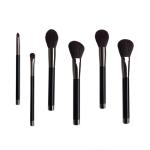 Cruelty Free Classic Cosmetic Makeup Brush Set Black Plastic Handle