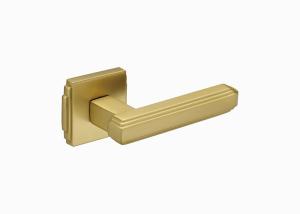 Quality Wear Resistant Brass Door Handles 137mm 72mm Modern French Door Handles wholesale
