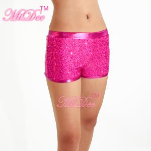 Quality Metallic Edged Hip Hop Dance Costumes Gym Colored Sequin Dance Shorts For Stage Performance wholesale