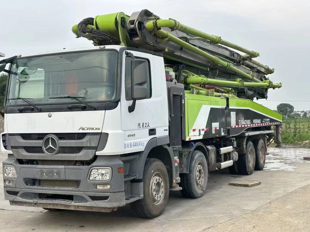 2019 Zoomlion Concrete Boom Pump 56m Truck Mounted Pump Mercedes Benz Heavy Equipment